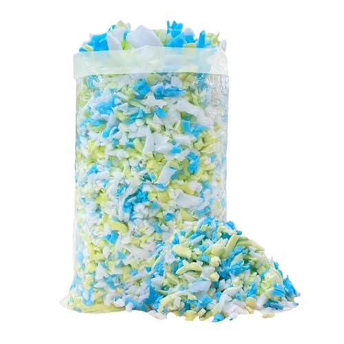 Shredded Memory Foam Filling Stuffing Replacement Premium Multicolor Pillow Refill Soft for Lounger Chair Cushion Couch, 2KG