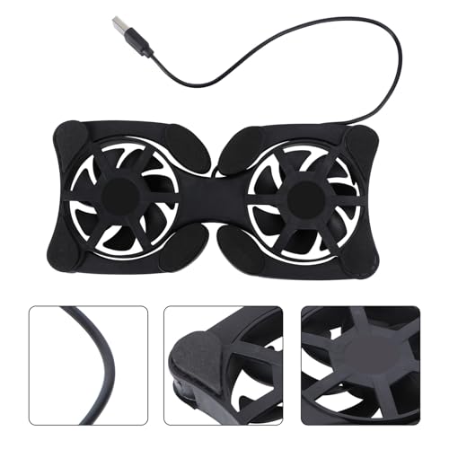 Base para portátil con refrigeración USB y 2 ventiladores miniatura 6