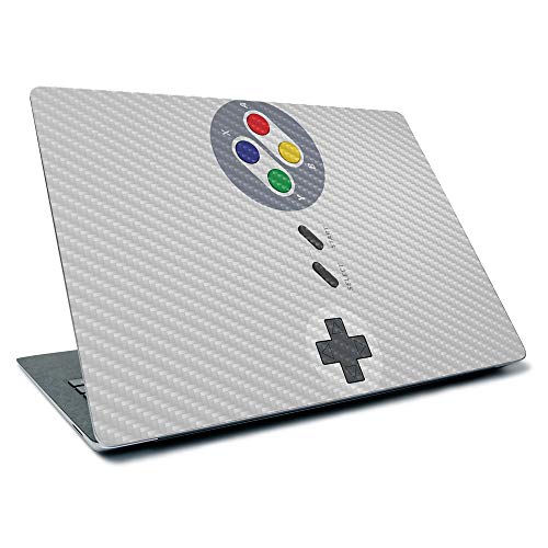 Image of MightySkins Carbon Fiber Skin for Microsoft Surface Laptop 3 13.5 inch (2019) - Retro Gamer 1 | Textured Carbon Fiber Finish | Easy to Apply, Remove, and Change Styles | Made in The USA