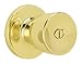 Dexter by Schlage J40BYR605 Byron Bed and Bath Knob, Bright Brass