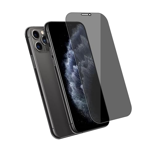 Image of CEDO Privacy Tempered Glass for iPhone 11 Pro /iPhone X /iPhone Xs | Anti-Spy Screen Protector Full HD Quality Tempered Glass Edge to Edge Coverage with Easy Installation Kit (Black)