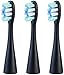 Produktbild newgen medicals Zubehör zu Reise-Zahnbürsten: 3er-Set Ersatzbürsten "medium" für smarte Schallzahnbürste SZB-200.app (Reiseset Zahnbürsten, Elektrische Zahnbürsten mit App)