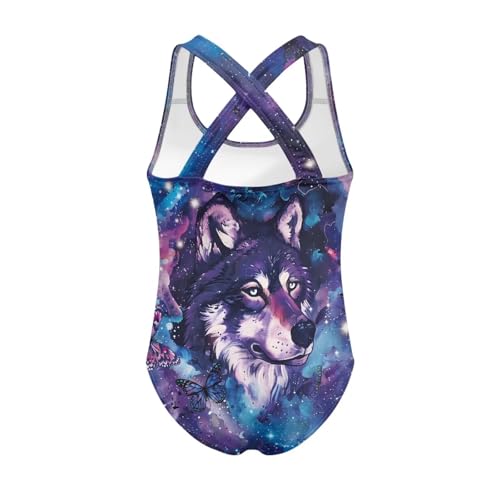 Image of JEOCODY Swimsuit for Girls One Piece Bathing Suit for Teens Crossback Hawaiian Beach Swimwear