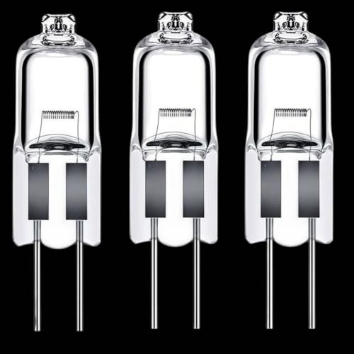 LISOCLU Lámparas halógenas g4 blanco cálido 3000k dimmable lámparas halógenas g4 cocina sala de estar dormitorio 3pcs(30w/12v)