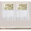 Vhc brands white ruffled sheer tier set of 4 l36xw36  urban country home decor
