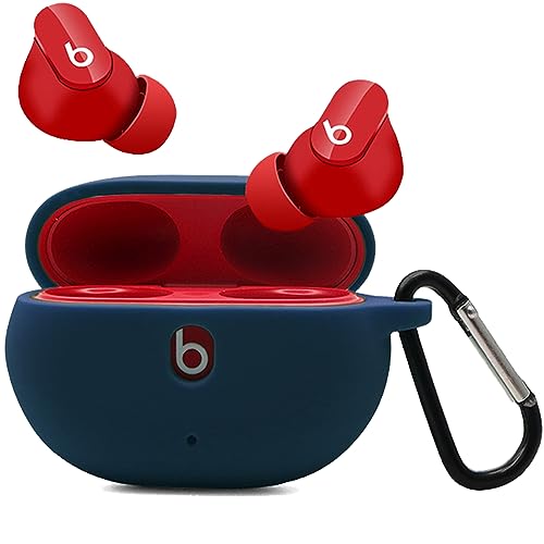 Funda para Beats Studio Buds+ silicona flexible que soluciona pérdidas con llavero