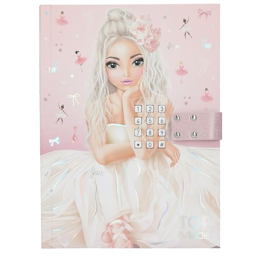 Depesche 13609 TOPModel Ballet Diary with Number Code and Sound, Book with 80 Lined and Colourful Illustrated Pages