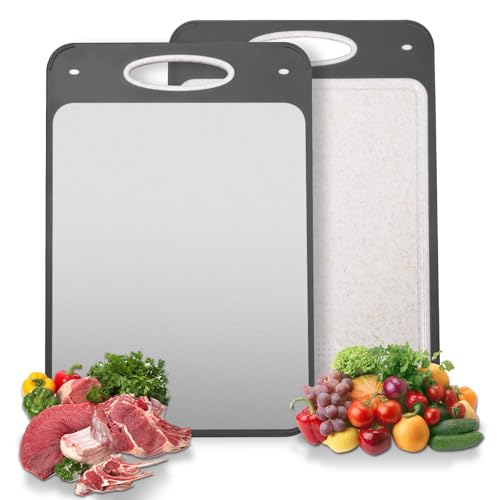 Titanium Cutting Boards for Kitchen - Katuchef Non Toxic Double Sided Metal for Meat/Fish - image 1