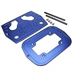 Battery Holder, Stainless Steel Battery Tray Hold Down for Optima 34/78 Battery Red Yellow Top (Blue)