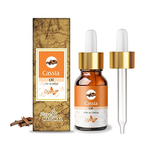 Image of Crysalis Cassia (Cassia) Oil|100% Pure & Natural Undiluted Essential Oil Organic Standard For Skin & Haircare|Therapeutic Grade Oil, Healthy Skin & Hair-30ML With Dropper