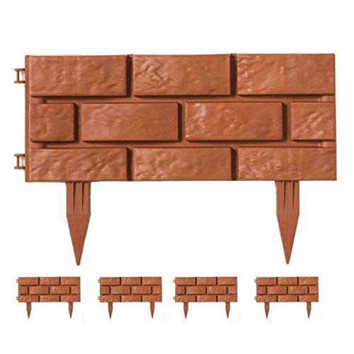 Bordures de Jardin Imitation Brique - Lot de 24