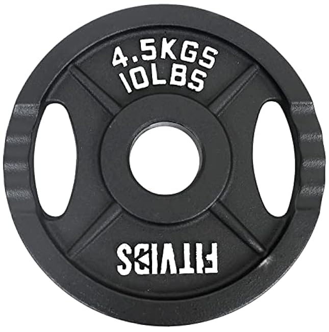 Signature Fitness Cast Iron Plate Weight Plate for Strength Training and Weightlifting, Standard or Olympic, Multiple Sizes