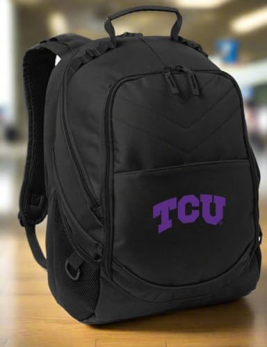 Image of Broad Bay TCU Backpack | Official Texas Christian University Logo, Padded Laptop Computer Section, Premium 600D Nylon Fabric