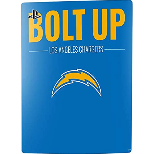 Skinit Decal Gaming Skin Compatible with PS5 Digital Edition Bundle - Officially Licensed NFL Los Angeles Chargers Team Motto Design