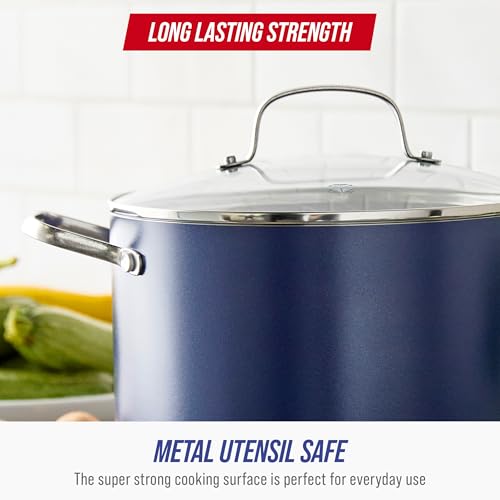 Blue Diamond CC008867-001 8-Quart Stockpot With Lid, Diamond Infused Pfas-Free Ceramic Nonstick thumb #7
