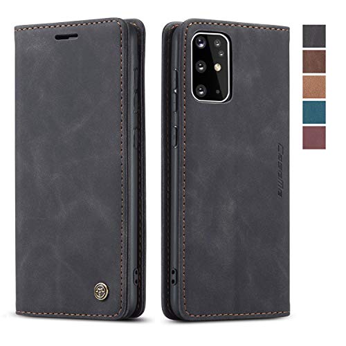 Samsung Galaxy S20+ Plus Case,Samsung Galaxy S20+ Plus Wallet Case,Magnetic Stand Flip Protective Cover Leather Case with ID & Credit Card Slots Holder Case for Samsung Galaxy S20+ Plus (Black)