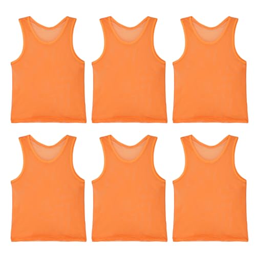 KINGSHORE ビブス 6枚セット オレンジ M