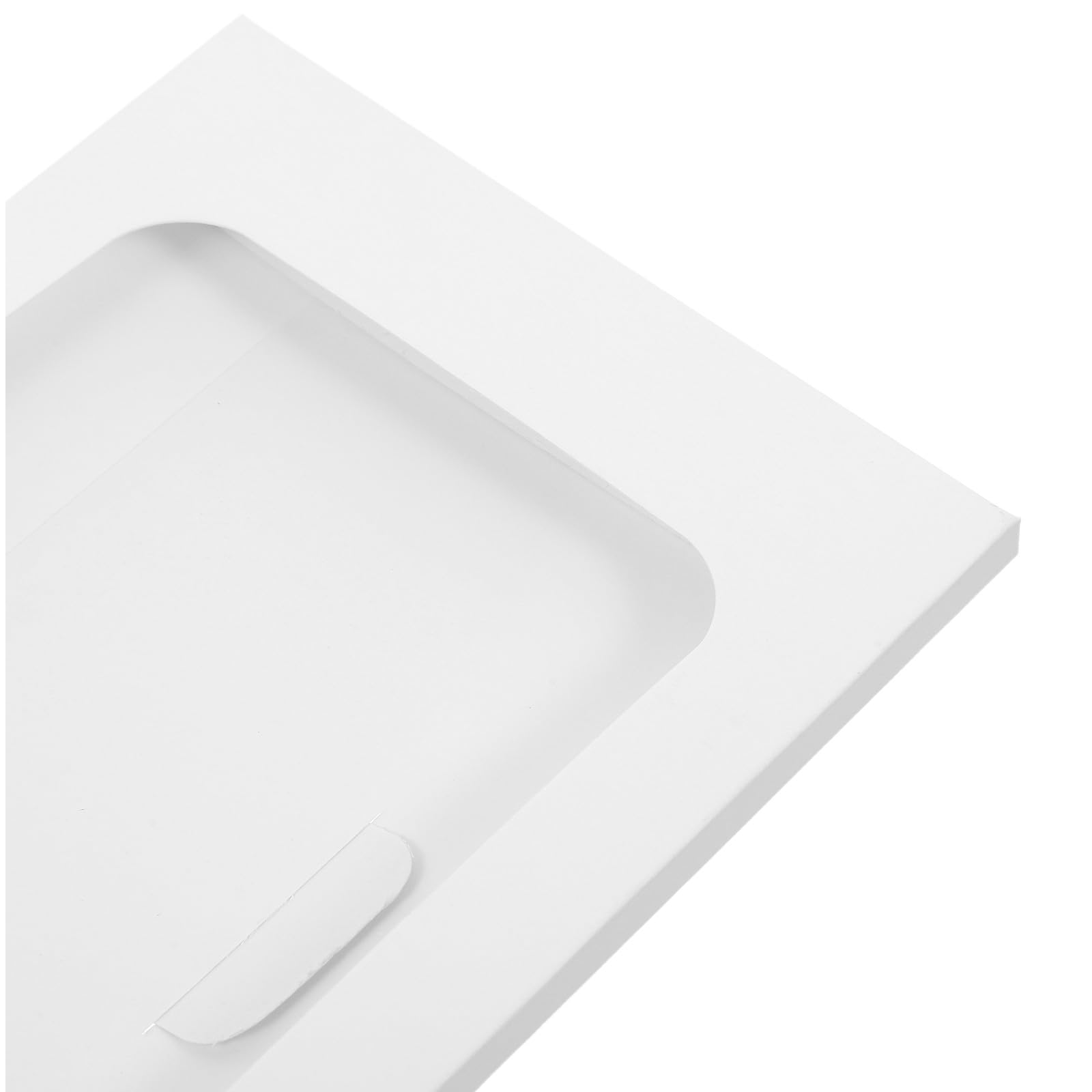 Lurrose 100 Mini-Kraftpapier-Umschläge – 6" x 4" kleine Umschläge mit Sichtfenster für Visitenkarten, Hochzeitseinladungen, Fotos, Postkarten und Gastgeschenke