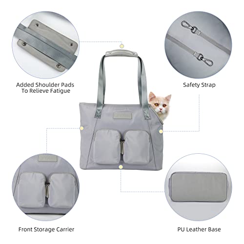 Pet Purse For Small Dogs And Cats, Litail Dog Carrier Purse With Pockets For Added Convenience - Pet Travel Tote Bag Comes With A Safety Tether And Is Suitable For Use On The Subway/Walking/Hiking #TOP6