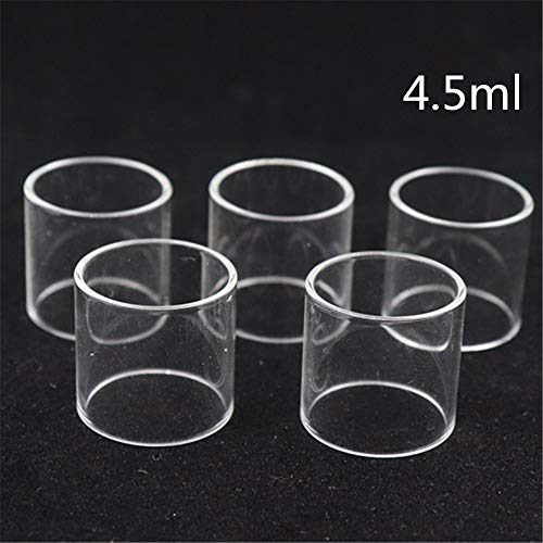 Denghui-ec, 5 unids / 2 unids Reemplazo del Tanque de Vidrio para Vandyvape Berserker MTL RTA 2ml 4.5ml Recto y 6ml Burbuja de Vidrio Fatboy Tube,Sin Tabaco ni nicotina