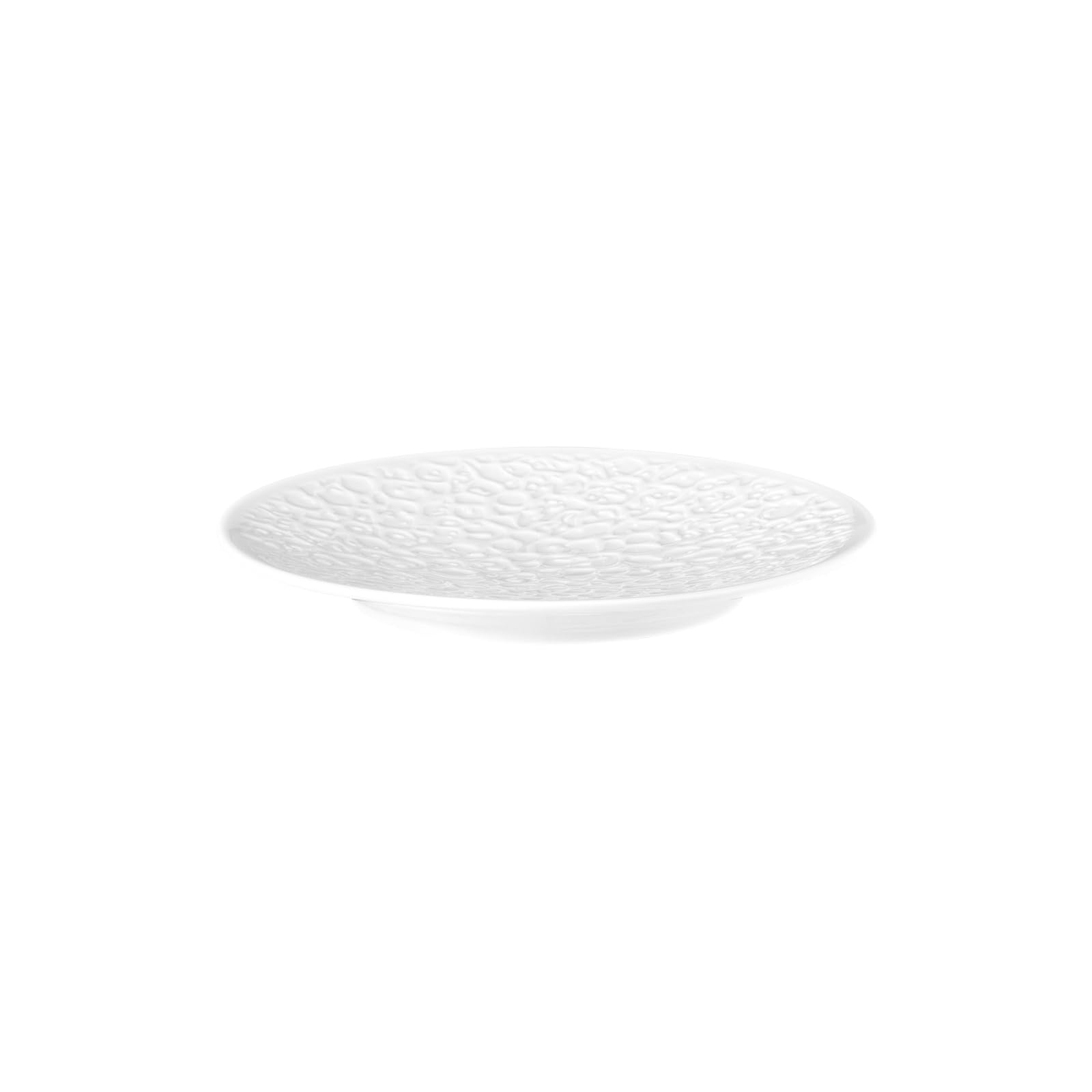 Seltmann Weiden Nori Home Brotteller, Runder Beilagenteller mit Vollrelief, ø 16,6 cm, Porzellan, Weiß, 6er Set