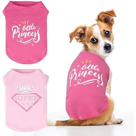 KOOLTAIL 2 Pack Cute Dog Shirts Cover