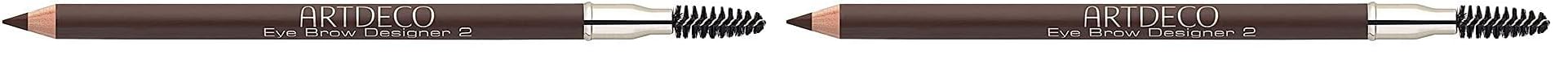 ARTDECO Eye Brow Designer mit Bürstchen – Augenbrauenstift für präzise Brauen in Braun – Füllt Lücken auf (Packung mit 2)