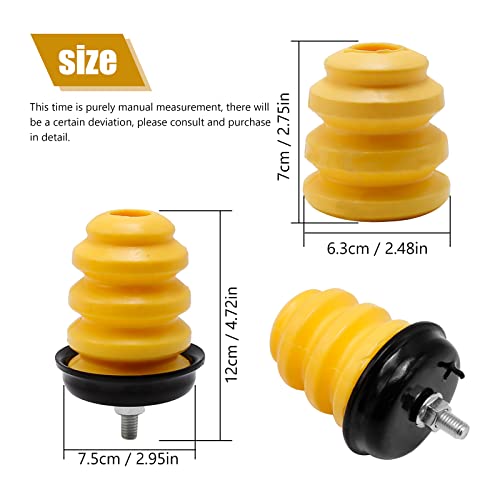 Anxingo 2Pcs 905-208 Control Arm Bumpers + 2Pcs 523-049 Control Rear Axle Bumpers Replacement For 1999-2006 Chevrolet Silverado 1500 Gmc Sierra 1500 - Replaces #15712438,15153958 #TOP1