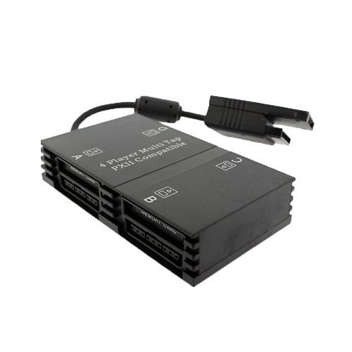 OSTENT 4 Player Multi Compatível com 4 Portas Multi Touch Memory Slot Compatível com Sony PS2 Consol