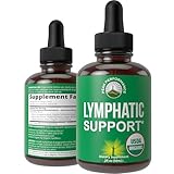 USDA Organic Lymphatic Drainage Drops. Sugar Free, Tasty 6-in-1 Lymph System Support for Detox, Cleanse. Vegan Supplement with Astragalus, Echinacea, Red Clover, Cleavers Herb, Licorice & Burdock Root