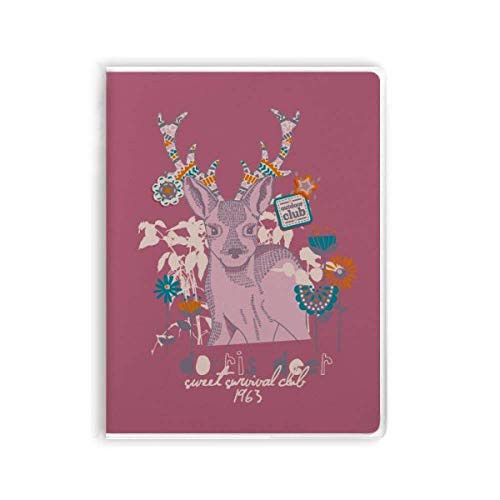 Carnet de notes renne de Noël avec une couverture souple colorée pour vos écrits