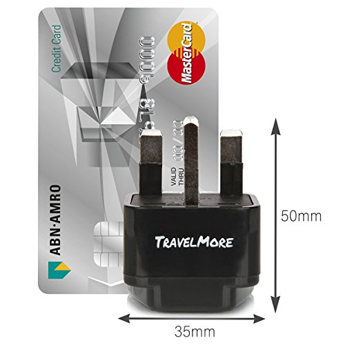 UK Travel Adapter for Type G Plug - Works with Electrical Outlets in United Kingdom, Ireland, Great Britian, Scotland, England, London, Dublin