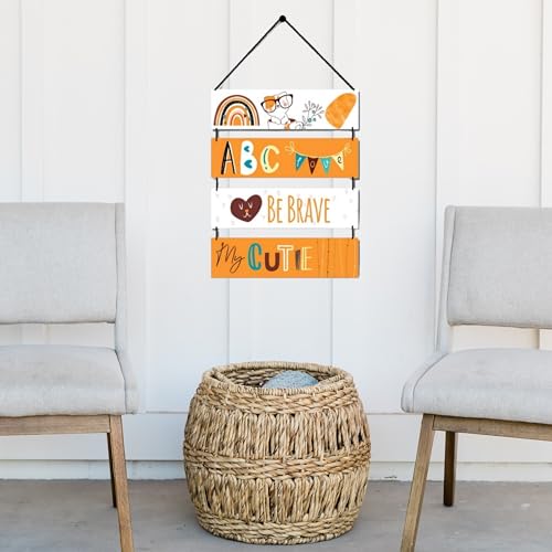 Image of Expleasia, Exuberant & Luxury Decor Decorative Wall Hanging Wooden Art Decoration Item for Home Office Living Room Bedroom Decoration Items Motivational quotes decor Gift Items (Be Brave)