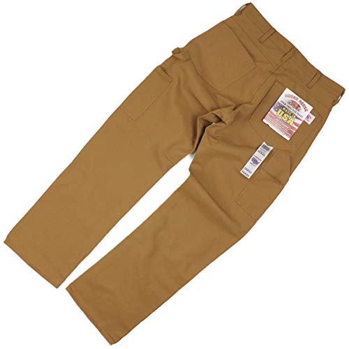 Round House Brown Duck Double Front Carpenter Pants Dungaree Jean 22022