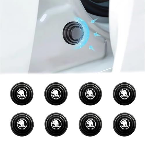 Image of ARKZO Car Shock Absorber Door Protector Rubber Pads Guard Accessories Car Gadgets for Enhanced Door Protection Slavia, Kushaq, Kodiaq, Superb, Rapid, Octavia, Fabia, Laura