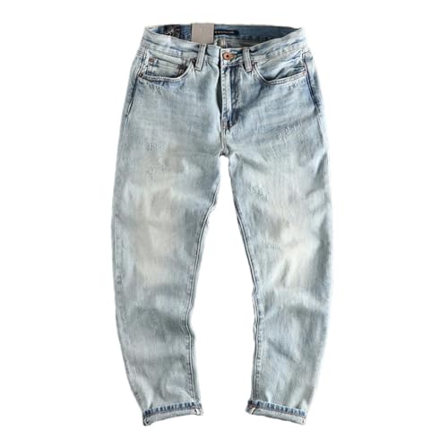 Men Bai Qian Slim Small Straight Joker Youth Casual Jeans