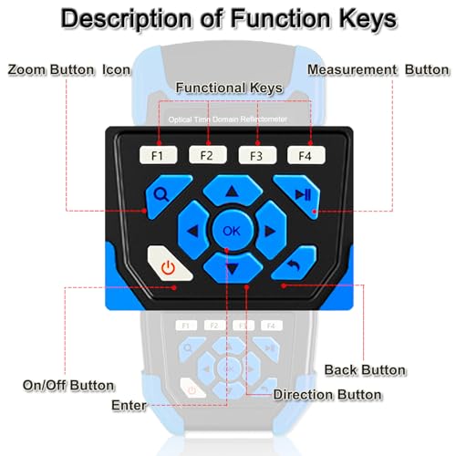 Image of OTDR Optical Fiber Tester Mini-Pro SM 1310 /1550nm with Event Map.Multi-Function Tester OPM,OLS,RJ45,VFL.Test Range 10m-60km Dynamic Range 24db /22db Connector UPC with FC /UPC-FC /APC-SX