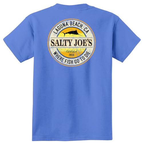 SALTY JOES Men's Vintage Logo Heavyweight Tees