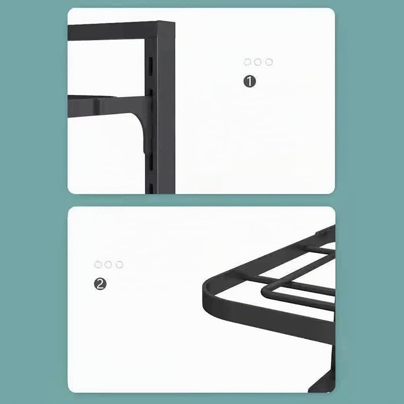 Wisecoco Organizer per Pentole da Cucina, 4 Livelli Rimovibili e Regolabili in Altezza Porta Coperchi, con 4 Ripiani, Porta Pentole Salvaspazio da Mobile