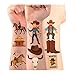 8Sheet - 110PCS Cowboy Temporary Tattoos – Cartoon Tattoos Stickers for Birthday Party Favors, Gifts, DIY Decoration & Fun Activities – Waterproof & Skin-Safe