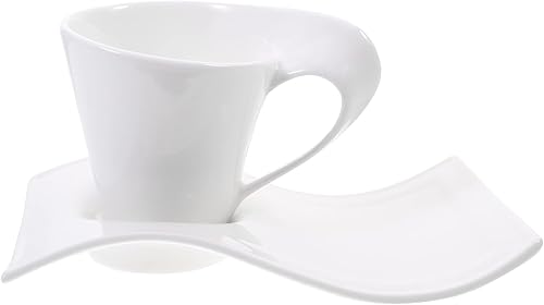 Luxshiny Espresso K Cups - Tazas de café de cerámica, tazas de café expreso, taza de café de cerámica con platillo para oficina en casa, tazas de