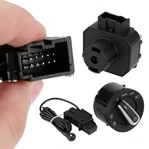 Interruptor de faros para VW Golf y Jetta con sensor y arnés 5