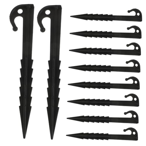 Gatuida 10pcs Heavy Duty Tent Stakes Durable Camping Ground Nails for Outdoor Tents Windproof Pegs for Efficient Fixing Safe and Convenient Ground Anchors for Hiking and Travel