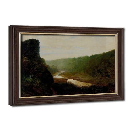 Toile paysage rivière Grimshaw pour un salon élégant et raffiné