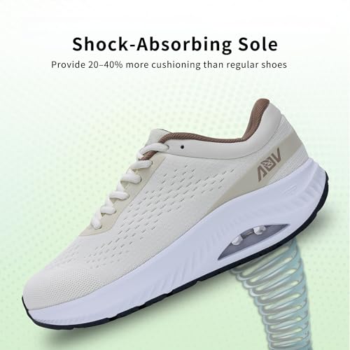 Image of Wide Toe Box Shoes Women Arch Support Walking Sneakers Orthotic Tennis Shoes for Plantar Fasciitis Bunions