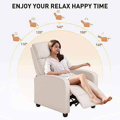 Recliner Chair For Living Room Lounge Chaise Wingback Single Sofa Modern Home Theater Seating #TOP6