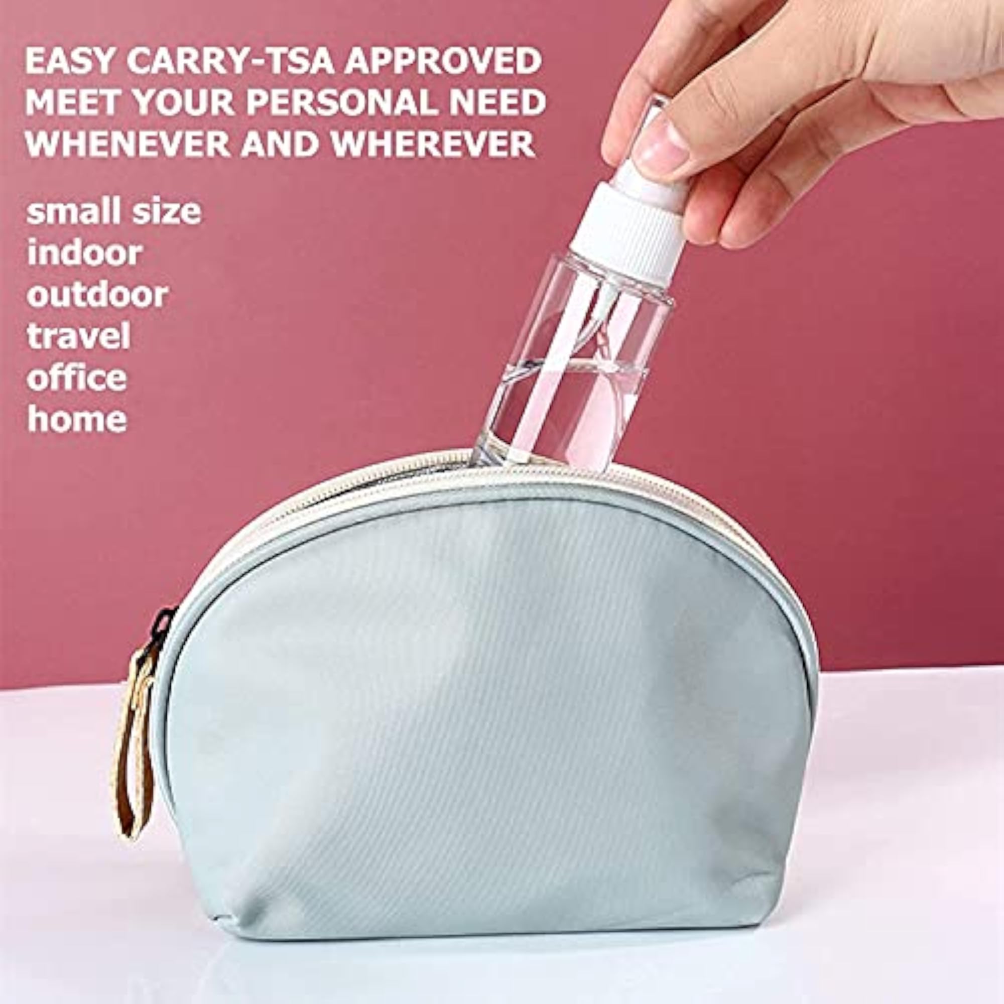 SVS Empty Plastic Transparent Refillable Fine Mist Spray Bottle, Pack of 4