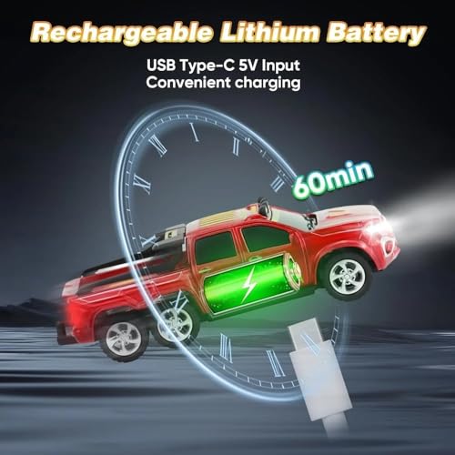 Image of Bestie toys Remote Control Small Car, 1:64 Scale Off-Road RC Car, USB Rechargeable 2.4GHZ Three Speed Indoor Alloy Vehicle for Kids (Beenz X-Class Mixcolor)