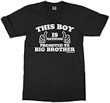 Threadrock Big Boys' This Boy is Getting Promoted to Big Brother Youth T-Shirt S Black