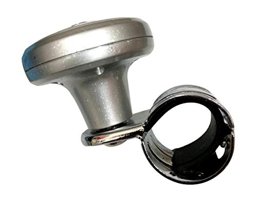 Image of Oshotto Power Handle (SK-012) Car Steering Wheel Knob Compatible with Ford Aspire (Grey)